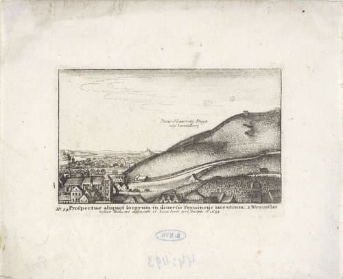 Gezichten te Tsjechië, Duitsland en Engeland by Wenceslaus Hollar