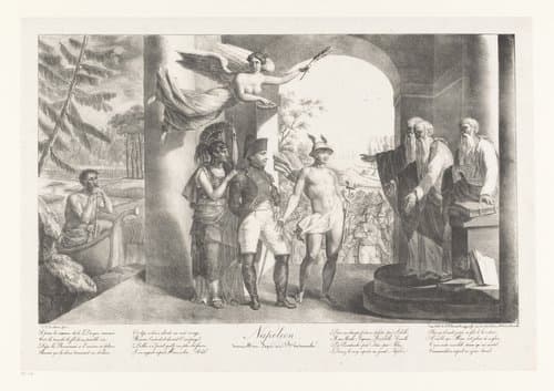 Napoleon devante Minos, Laque en Rhadamanthe by Jacob Joseph Eeckhout; Guillaume Philidor Van den Burggraaff