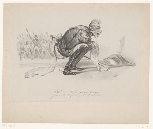 Karel X van Frankrijk produceert de Juli Ordonnanties by Alexandre-Gabriel Decamps
