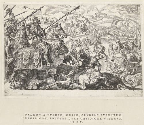 Ontzet van Wenen by Dirck Volckertsz. Coornhert