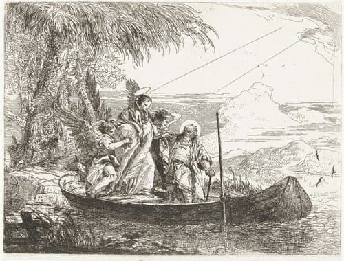 Idee pittoresche sopra la fugga in Egitto by Giovanni Domenico Tiepolo