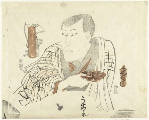 Acteur met schaaltje by Utagawa Kunisada (I)