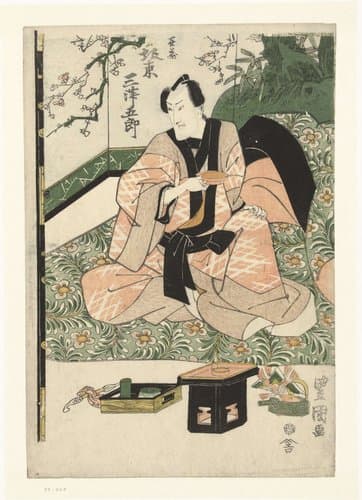 Acteur Bando Mitsugoro III in de rol van Kizo. by Toyokuni (II) , Utagawa