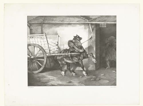 Het paard van de stukadoor by Théodore Géricault
