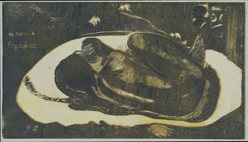 Bekeken door geesten van overledenen by Paul Gauguin
