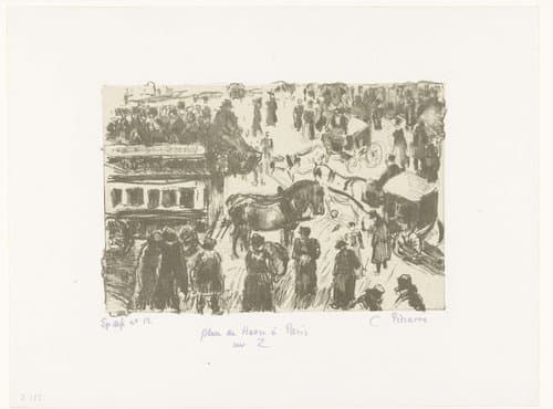 Place du Havre by Camille Jacob Pissarro