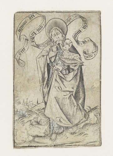 Johannes de Evangelist by Israhel van Meckenem