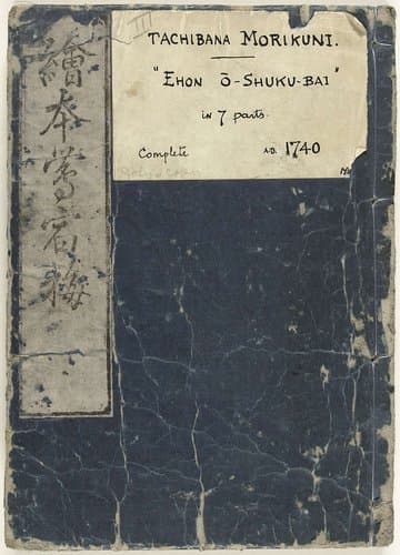 Geïllustreerd boek over bloemen by Tachibana Morikuni