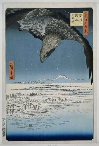 Fukagawa Susaki Jumantsubo by Hiroshige (I) , Utagawa