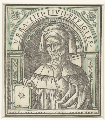 Portret van Titus Livius by Giovanni Andrea Vavassore