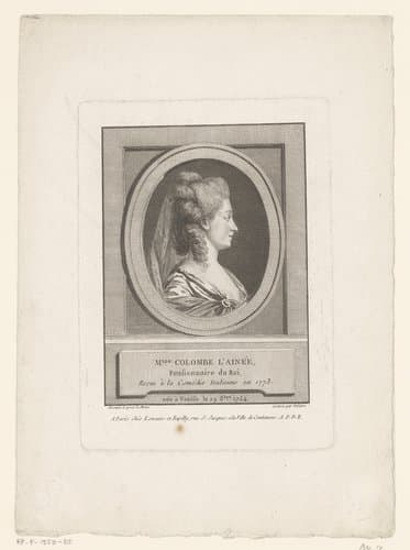 Portret van Mademoiselle Colombe L'Ainée