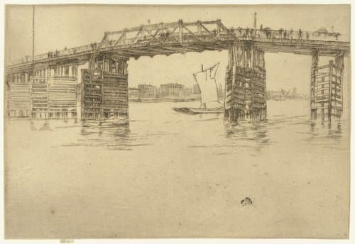 Old Battersea bridge by James Abbott McNeill Whistler