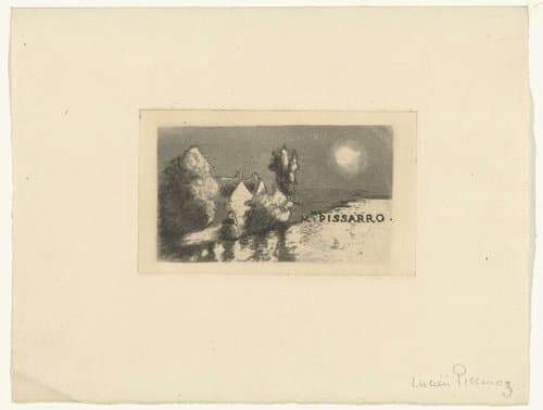 Visite-kaartje voor Madame Pissarro by Lucien Pissarro