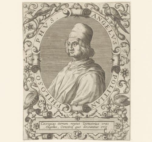 Serie portretten van vijftiende- en zestiende-eeuwse geleerden by Robert Boissard