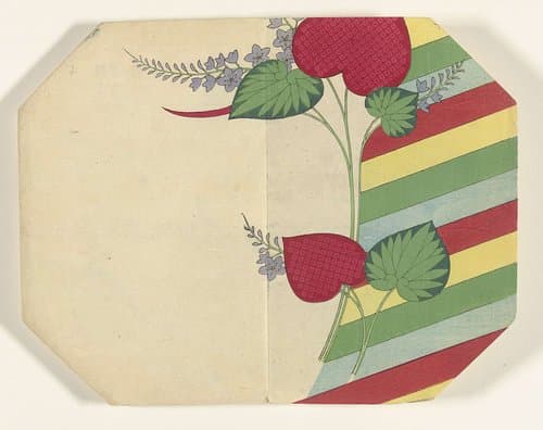 Decoratief motief met paulownia bloemen en blad by anonymous