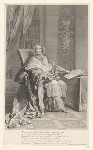 Portret van César d'Estrées by Pierre Drevet