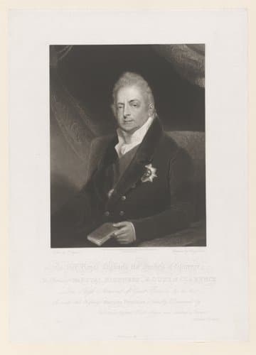 Portret van Willem IV Hendrik by Henry Edward Dawe