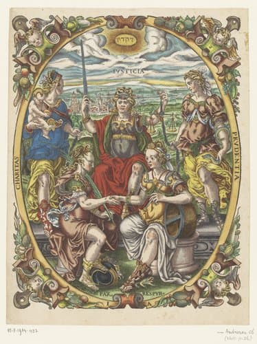 Personificaties van Justitia by Jost Amman