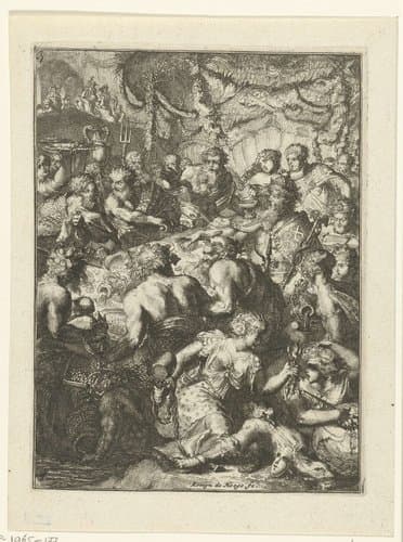 Titelprent van Boek 3 van De Ystroom (1671) van Antonides van der Goes by Romeyn de Hooghe
