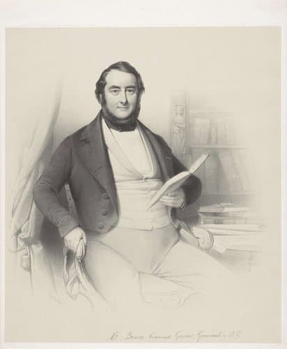 Portret van George Isaäc Bruce by Wilhelmus Cornelis Chimaer van Oudendorp