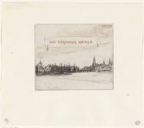 Gezicht op Amsterdam by Francis Seymour-Haden (Sir)