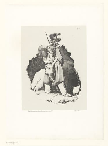 Schetsen in inkt en mezzotint by Nicolas Toussaint Charlet