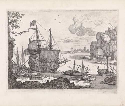 Italiaanse landschappen by Guilliam van Nieulandt (II)