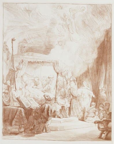 Het sterfbed van Maria by Rembrandt van Rijn