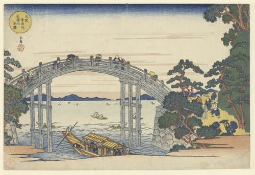 Naniwa meisho Tenpozan shokei ichiran by Yashima Gakutei