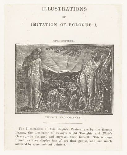 Thenot en Colinet by William Blake