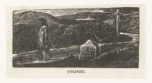Illustrations of imitation of Eclogue I by William Blake