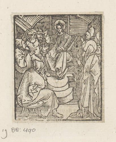 Christus als twaalfjarige in de tempel by anonymous; anonymous