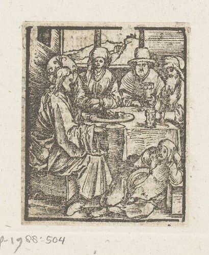 Christus geneest de waterzuchtige man by anonymous; anonymous