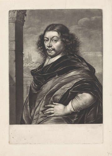 Portret van Frans van Mieris (I) by Abraham Bloteling