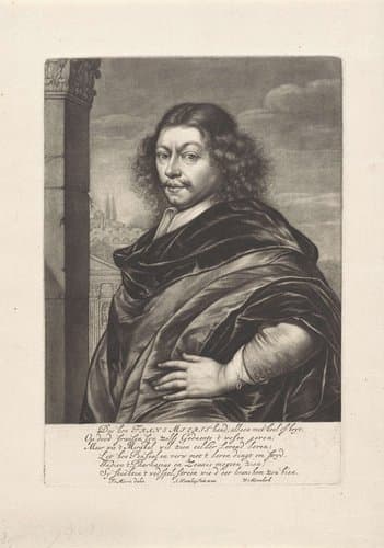 Portret van Frans van Mieris (I) by Abraham Bloteling