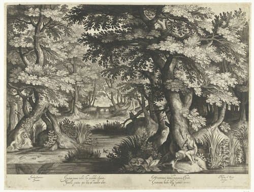 Johannes de Doper in de wildernis by Nicolaes de Bruyn