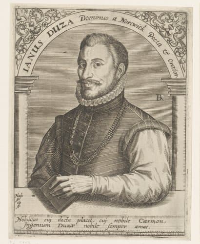 Portret van Janus Dousa by Robert Boissard