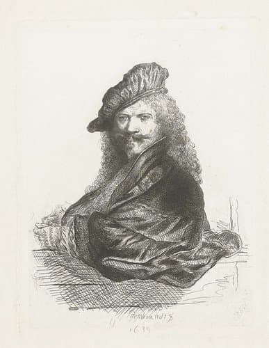 Portret van Rembrandt Harmensz. van Rijn