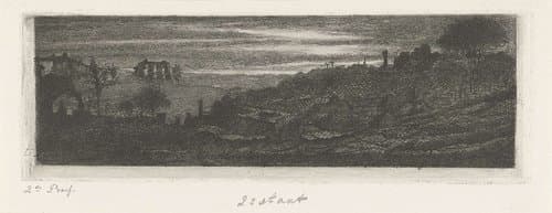 Landschap rond Amersfoort by Jacobus Ludovicus Cornet