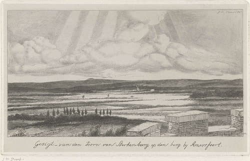 Landschap rond Amersfoort by Jacobus Ludovicus Cornet