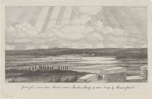 Landschap rond Amersfoort by Jacobus Ludovicus Cornet