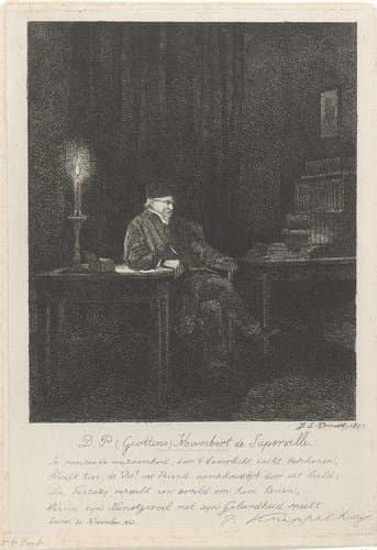 Portret van Humbert de Superville by Jacobus Ludovicus Cornet