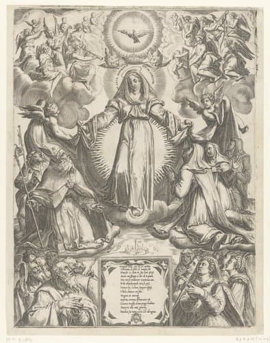 Hemelvaart en kroning van Maria by anonymous; Aliprando Caprioli