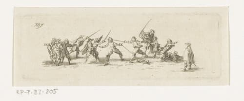 Duel met omstanders by Joannes Bemme