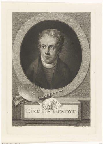 Portret van Dirk Langendijk by Joannes Bemme