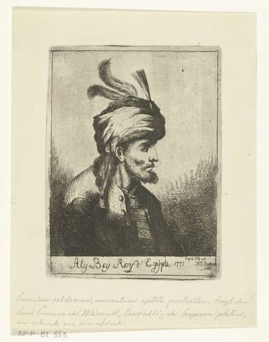 Portret van Ali Bey al-Kabir by Jean Charles Bentinck