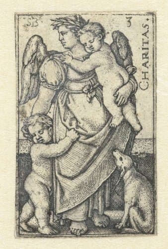 Liefde (Caritas) by Hans Sebald Beham
