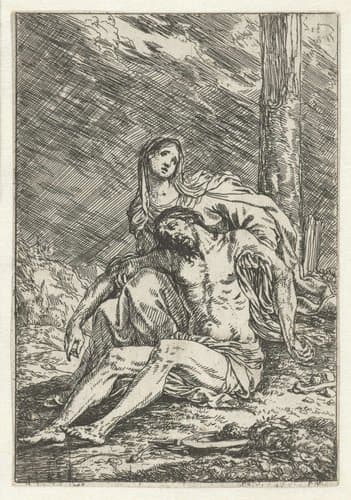 Maria met het lichaam van Christus (Pietà) by Jonas Umbach