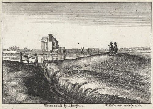 Gezichten nabij Londen by Wenceslaus Hollar