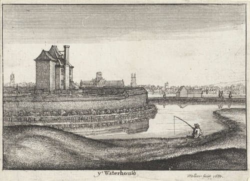 Gezichten nabij Londen by Wenceslaus Hollar
